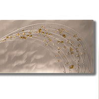 Lithium Alchemy Champagne Metal Wall Art