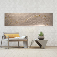 Lithium Alchemy Champagne Metal Wall Art