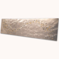 Lithium Alchemy Champagne and Sterling Metal Wall Art