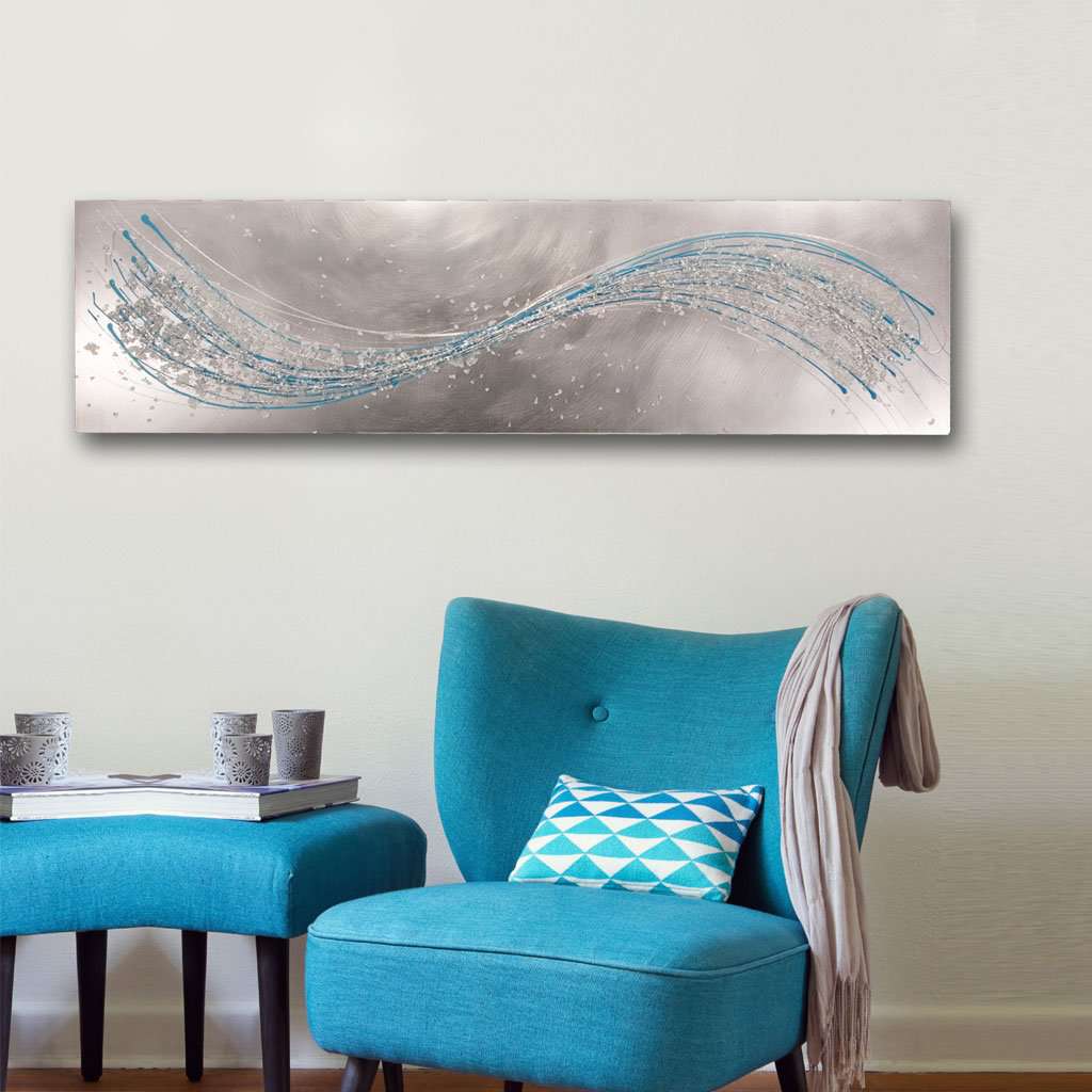 Powder Blue Lithium Metal wall art