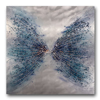 Aqua Metal Wall Art Butterfly London