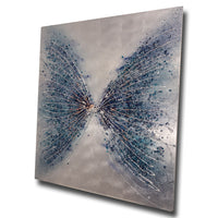 Aqua Metal Wall Art Butterfly London