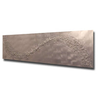 Lithium White Wave Metal Wall Art