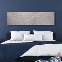 Lithium White Wave Metal Wall Art