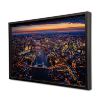 London Skyline Artwork | London City Sunset Framed Picture