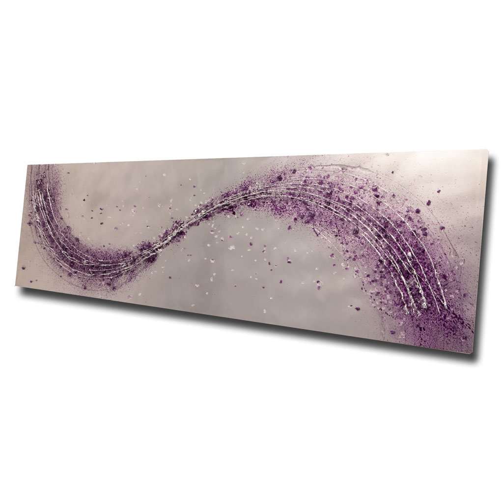 Purple Lithium Wave Metal Wall Art