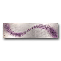 Purple Lithium Wave Metal Wall Art