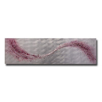 Dark Pink Lithium Wave Metal Wall Art