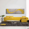 Yellow Lithium Wave Metal Wall Art