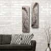 Curva black and silver, Set of 2, Metal Wall Art