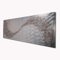 Taupe Lithium Metal Wall Art