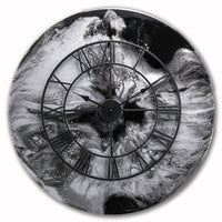 Wall clock in Midnight black