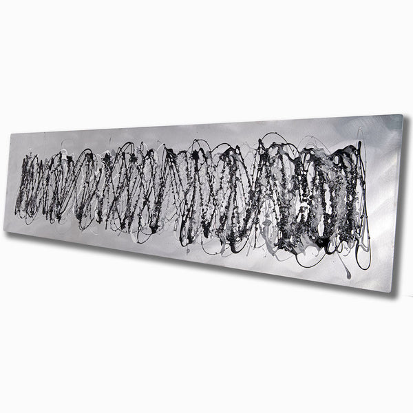 Zebra Abstract Kitchen/ Bedroom Metal Wall Art UK Elysian Bespoke