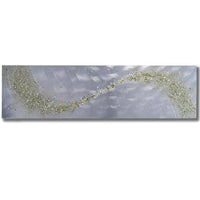 Sage Green lithium wave Metal Wall Art